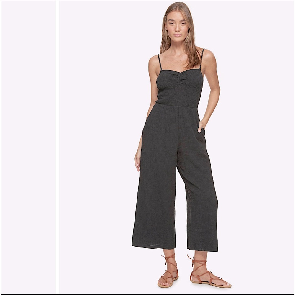 Kittenish x Flag & Anthem Jenny Gauze Jumpsuit Organic Cotton Size Small